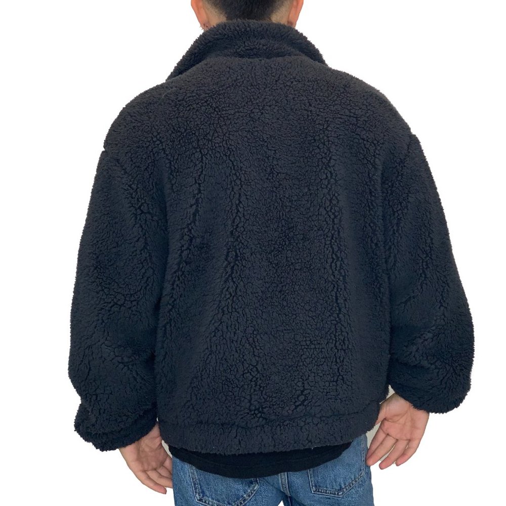 Fuzzy Zip Sweater - Picture 2 of 2